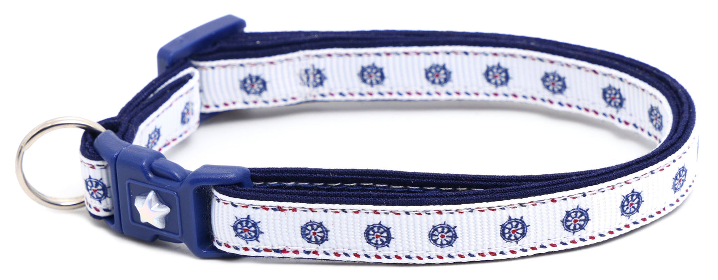 Ships Wheels Breakaway Cat Collar
