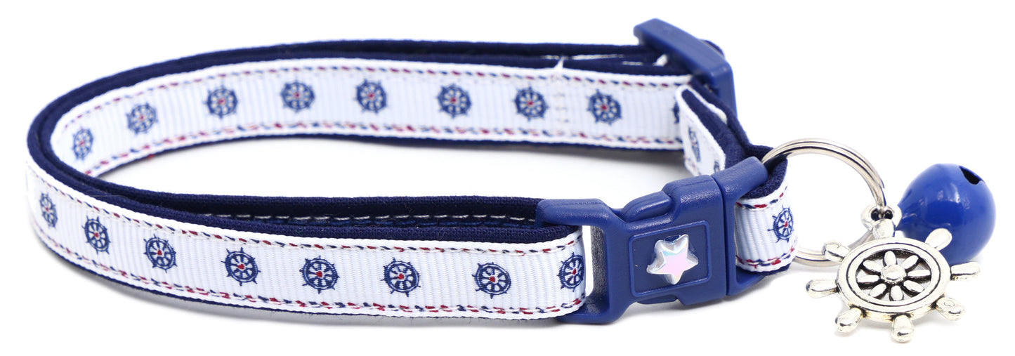 Ships Wheels Breakaway Cat Collar