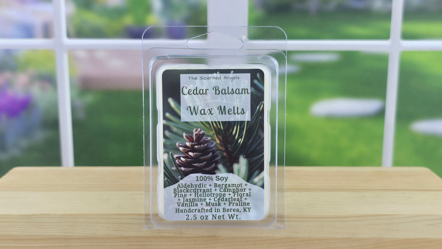 Cedar Balsam Soy Wax Melts (Clamshells & Squeezable Wax)