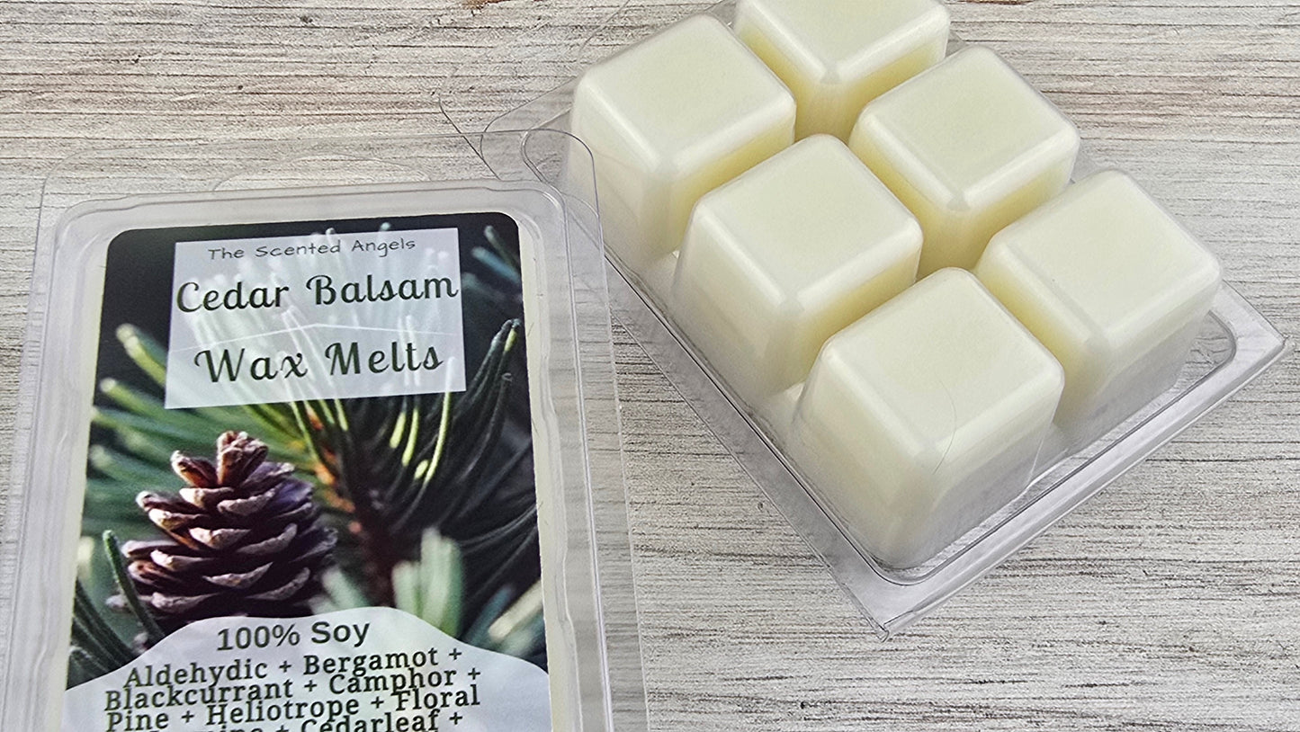 Cedar Balsam Soy Wax Melts (Clamshells & Squeezable Wax)