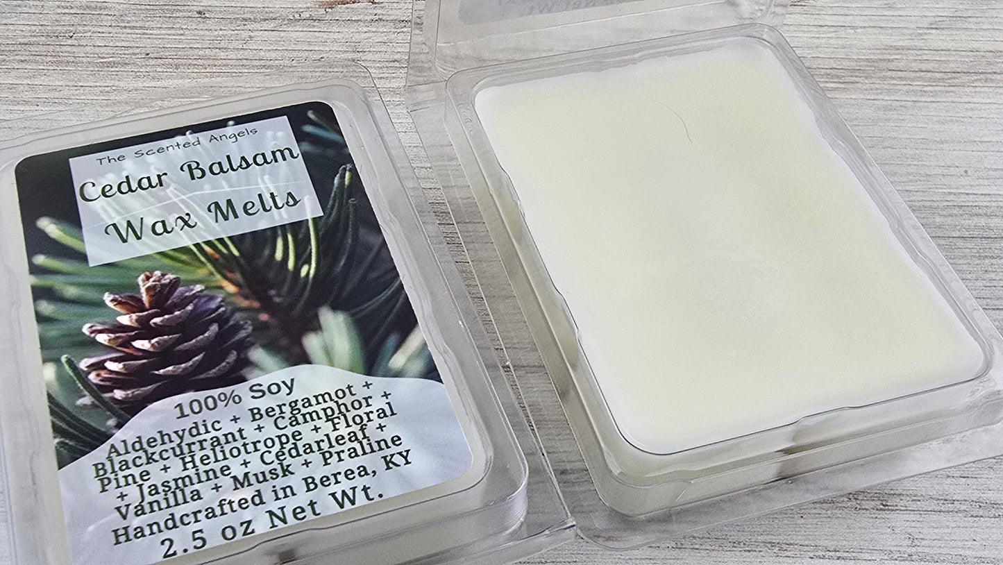 Cedar Balsam Soy Wax Melts (Clamshells & Squeezable Wax)