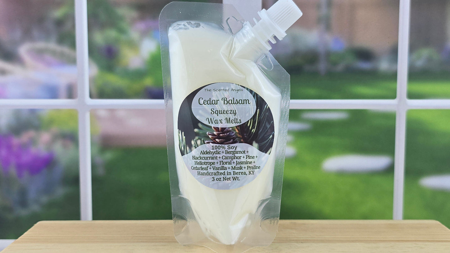 Cedar Balsam Soy Wax Melts (Clamshells & Squeezable Wax)