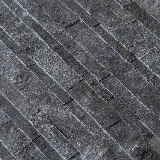 Charcoal Cambria Ledger 3D Panel 6.8"x20.8" Split-face Marble Wall Tile - Full Truckload