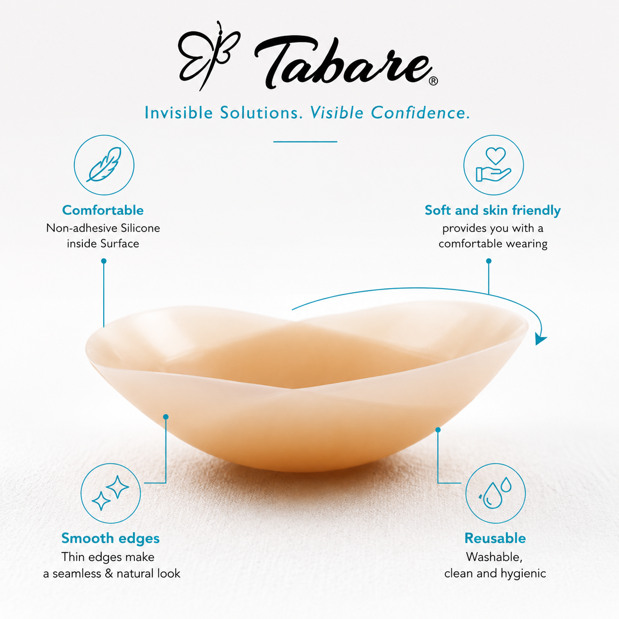 Bare Skins™ Non-Adhesive Silicone Nipple Covers