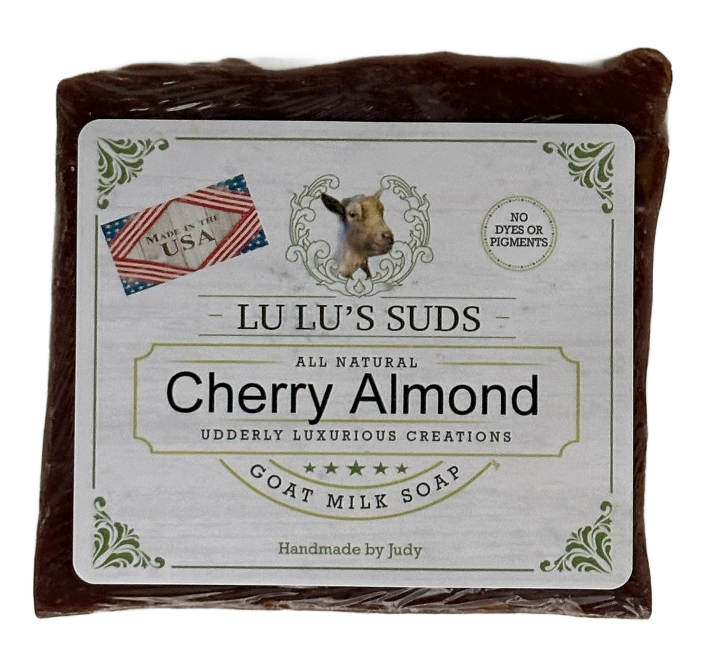 Cherry Almond Goat Milk Soap 5 oz.