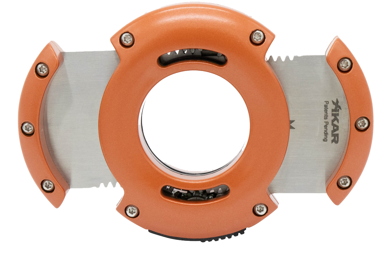 XIKAR® XO Stainless Steel Cigar Cutter - Chopper Orange