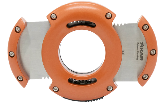 XIKAR® XO Stainless Steel Cigar Cutter - Chopper Orange