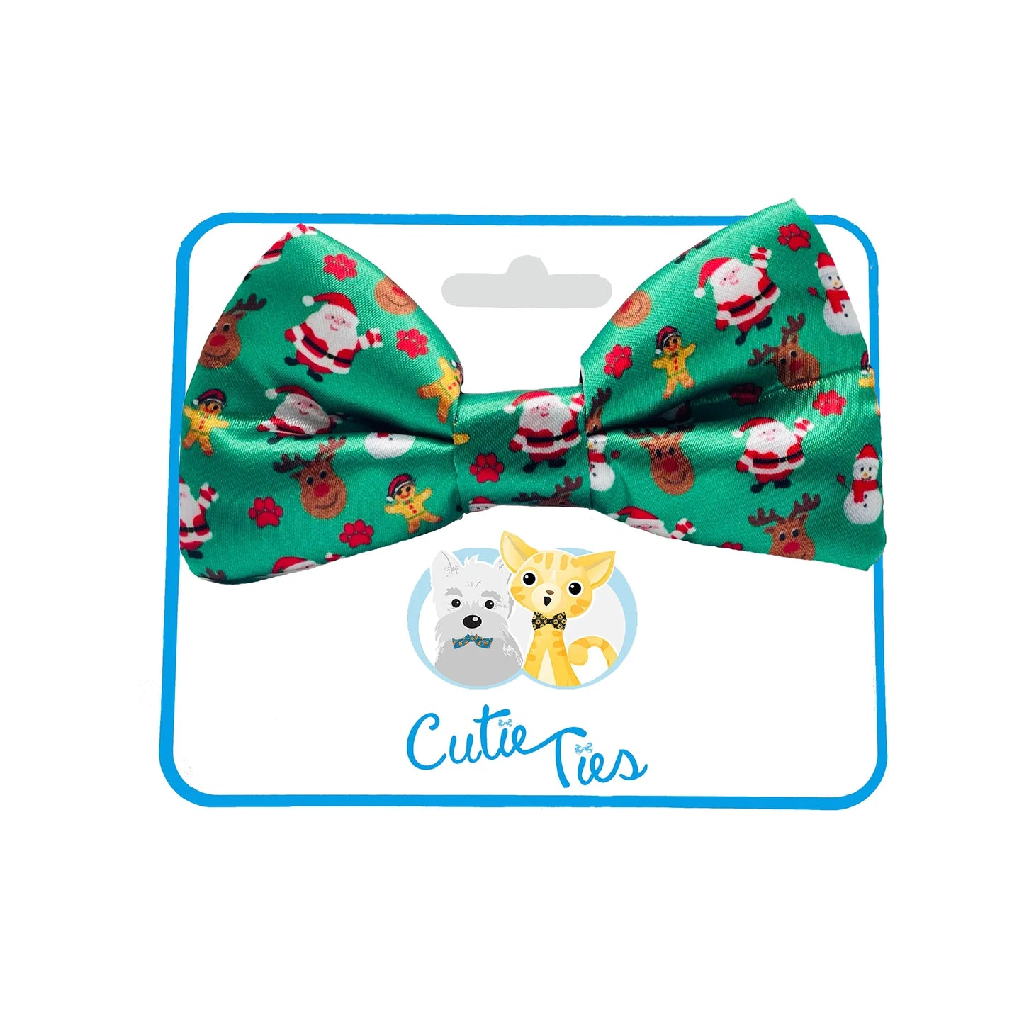 Christmas Festive Green Holiday Dog Bow Tie