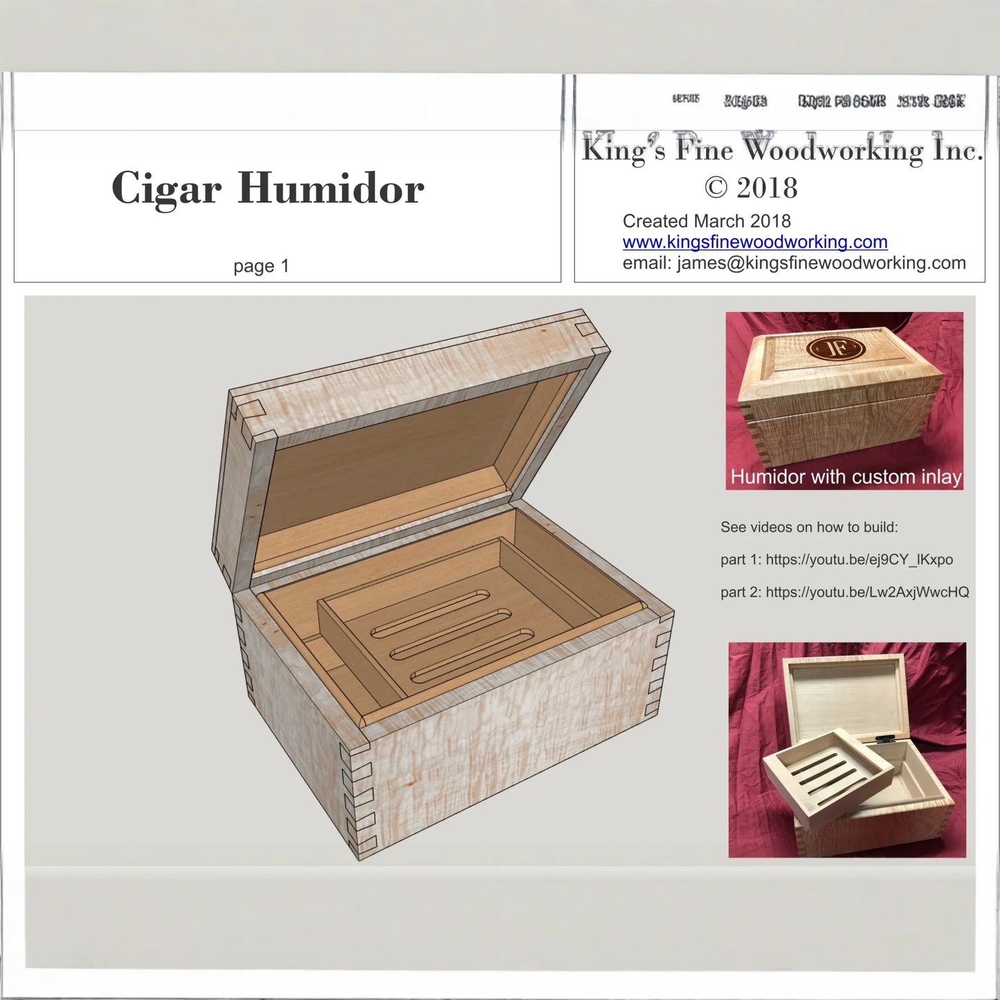 Cigar Humidor Woodworking Plans