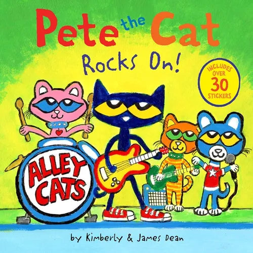 Pete the Cat Rocks On!: Includes Over 30 Stickers!