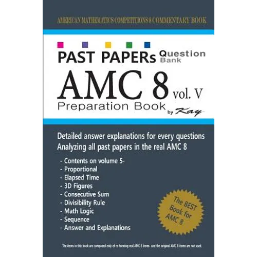 Past Papers Question Bank AMC8 [volume 5]: amc8 math preparation book