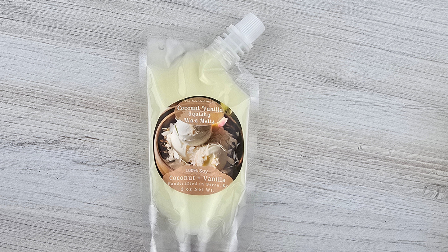 Coconut Vanilla Soy Wax Melts (Clamshells & Squeezable Wax)