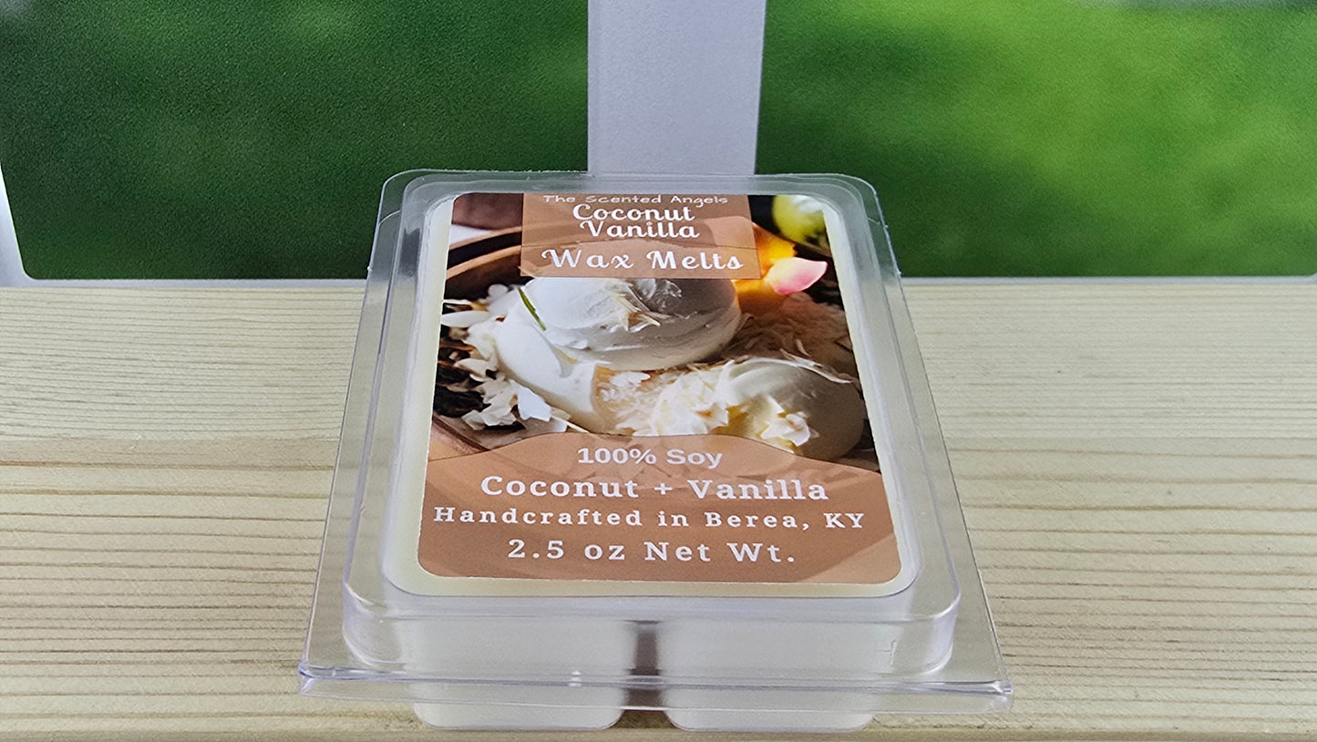 Coconut Vanilla Soy Wax Melts (Clamshells & Squeezable Wax)