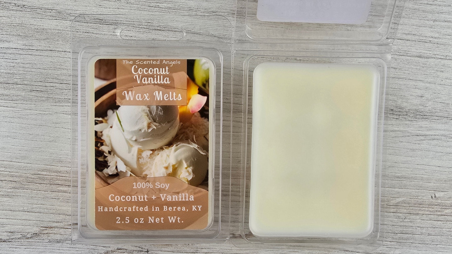 Coconut Vanilla Soy Wax Melts (Clamshells & Squeezable Wax)