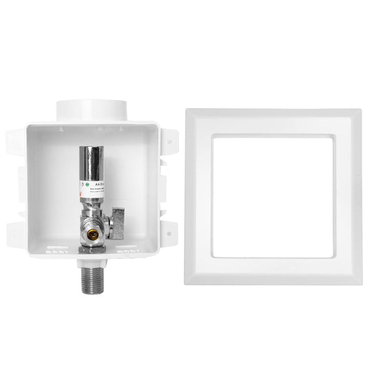 1/2" MIP Inlet, Dishwasher Outlet Box, with Copper Water Hammer Arrestor