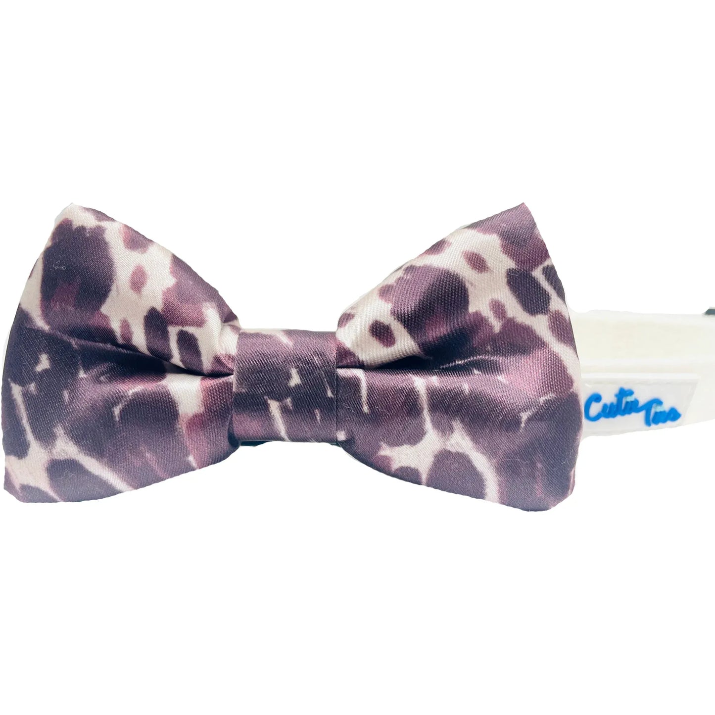 Cow Print Dog Bow Tie