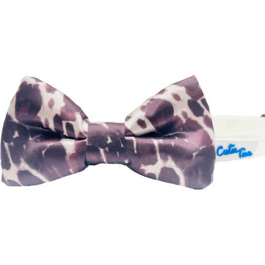 Cow Print Dog Bow Tie