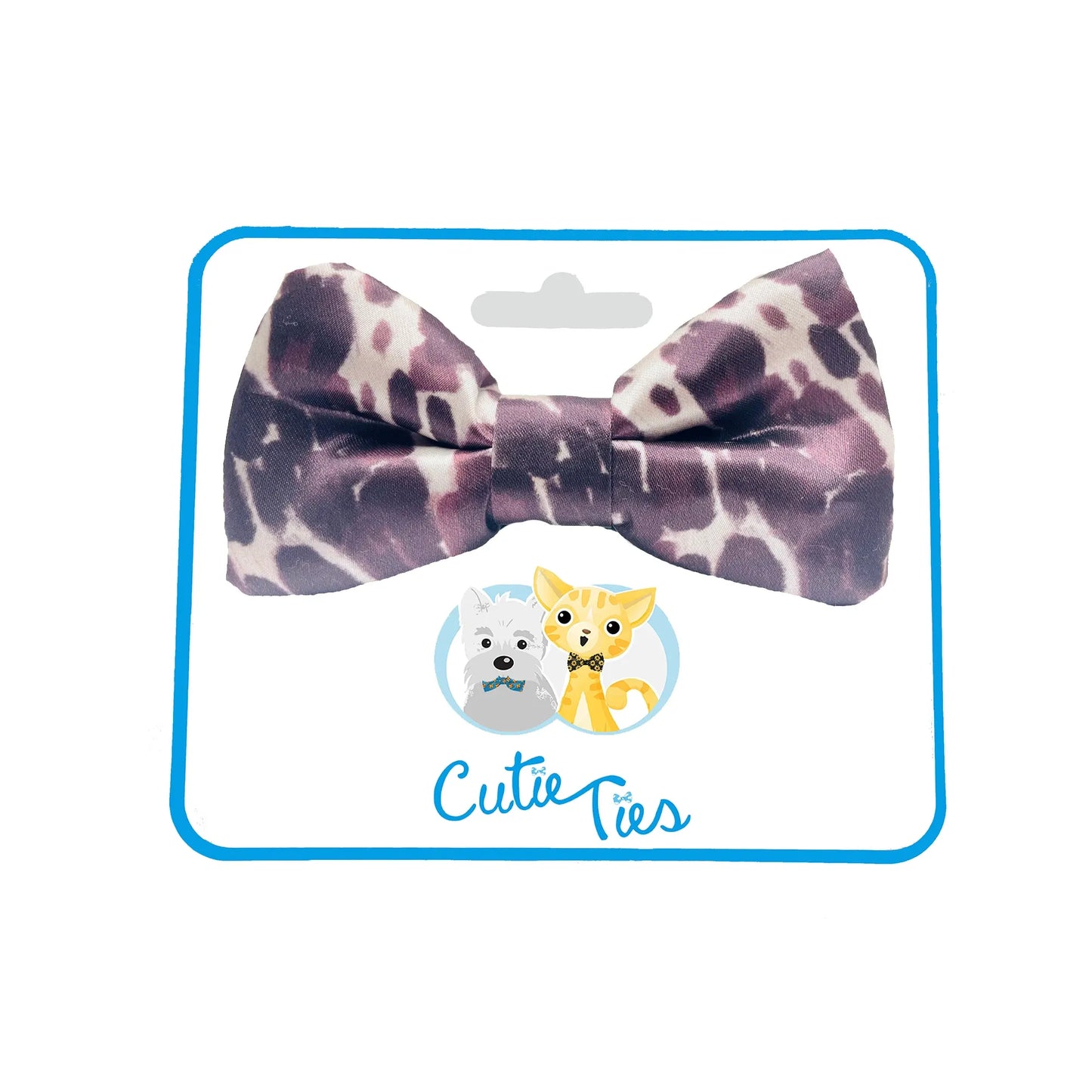 Cow Print Dog Bow Tie