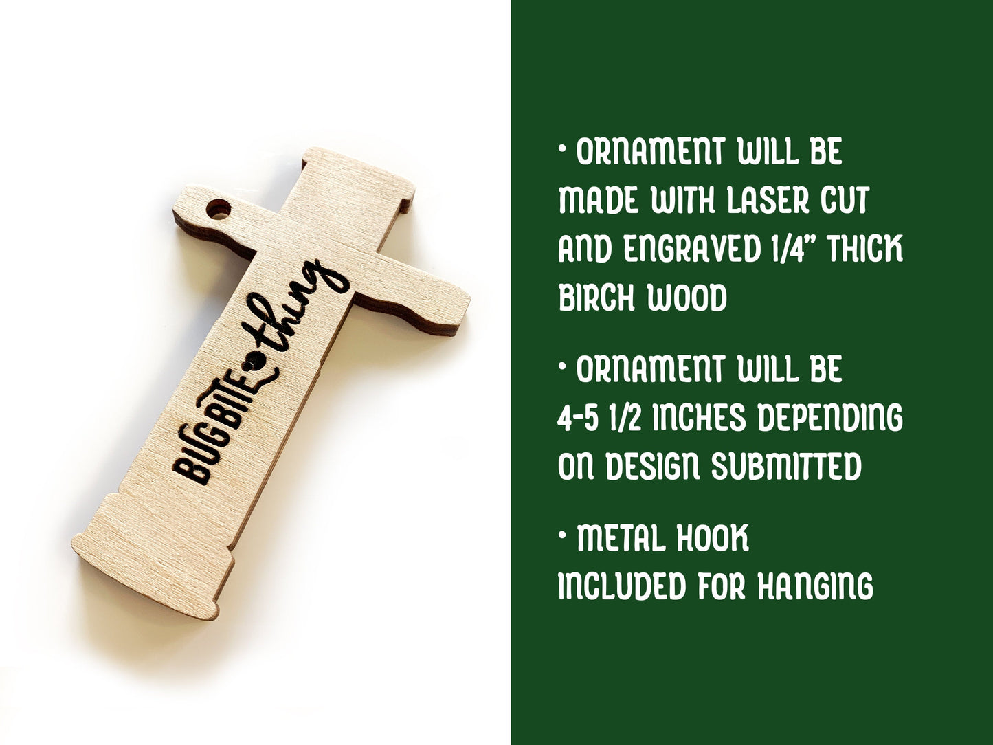 Custom Design Wood Ornament