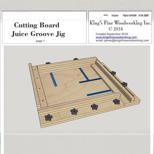 3D Plans for Cutting Board Juice Groove Jig