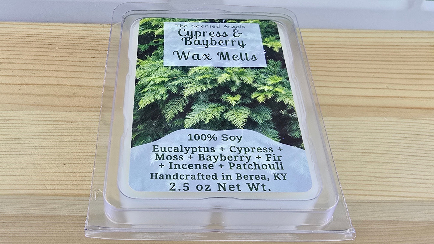 Cypress & Bayberry Soy Wax Melts (Clamshells & Squeezable Wax)