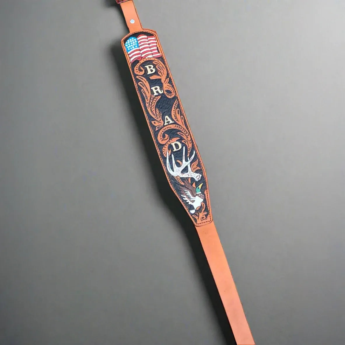 Custom Hand Tooled Leather Rifle Sling