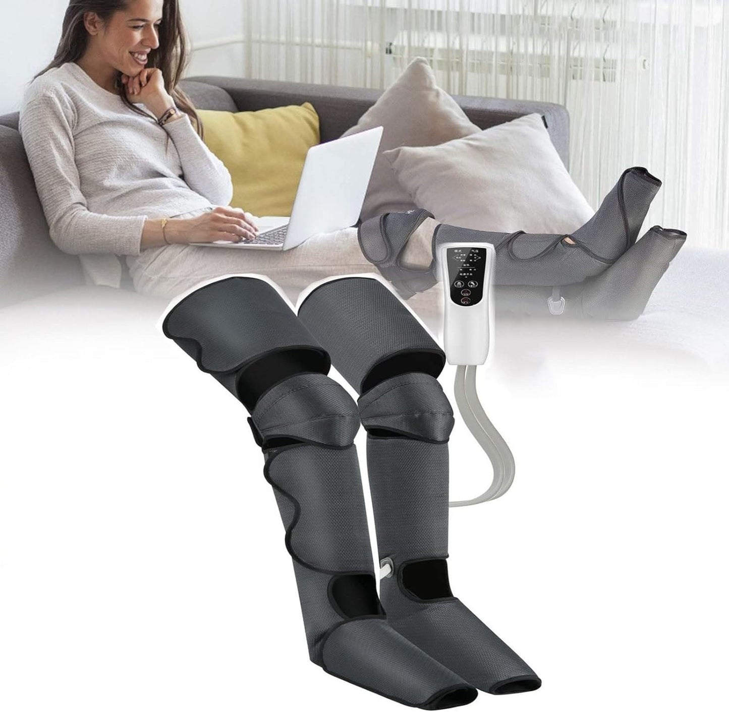 Leg massager air pressure air wave hot compress beauty leg massager knee size leg massager