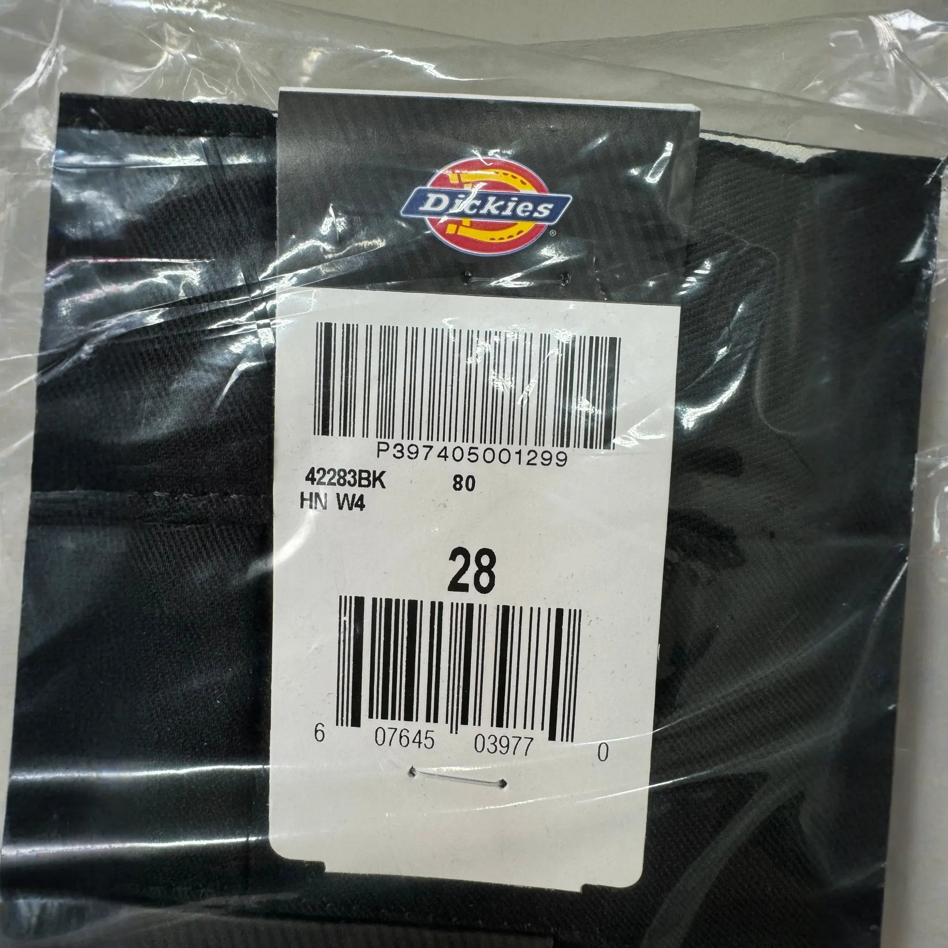 DICKIES Loose Fit Twill Work Shorts 13" Inseam Men's Sz 28 Black 42283BK