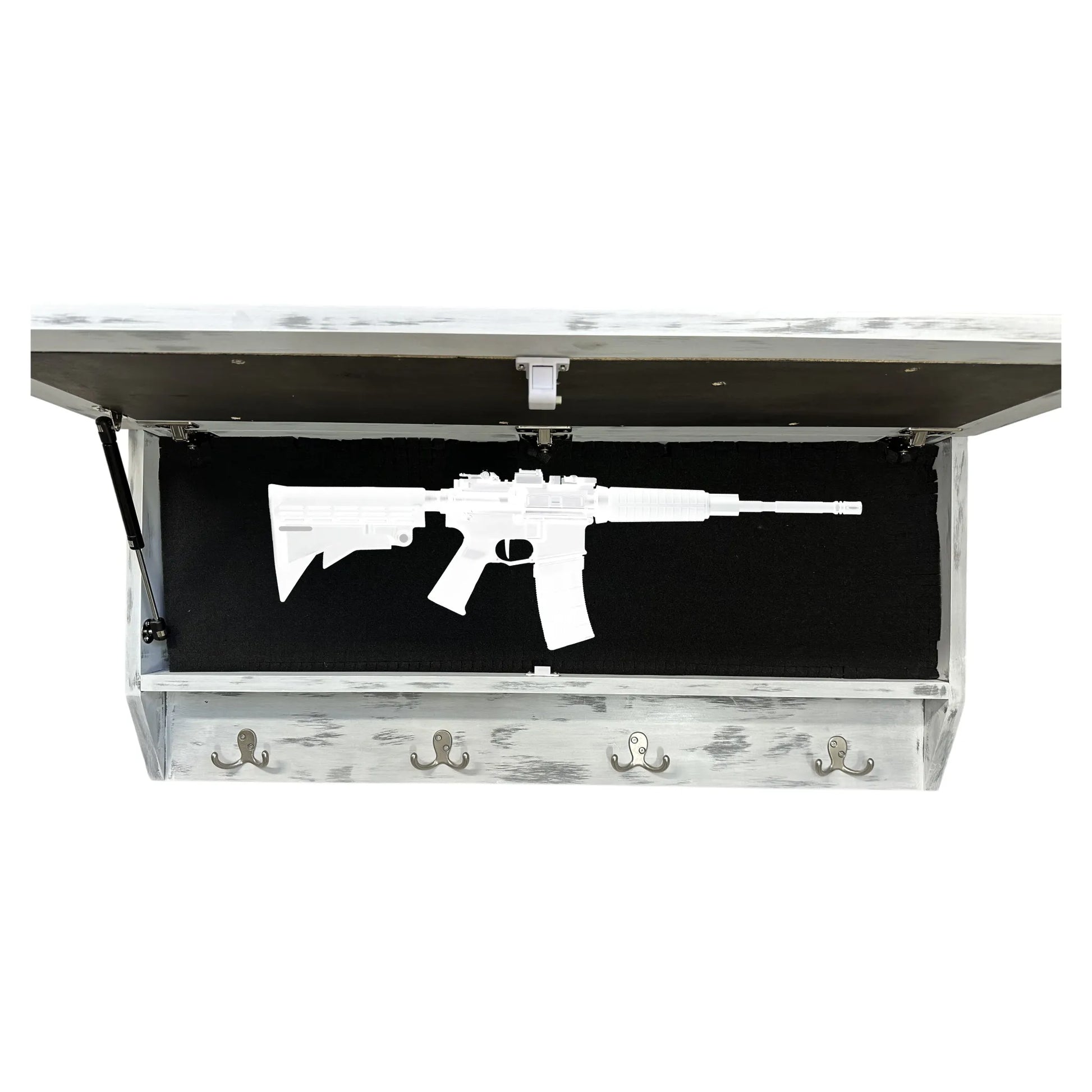 Coat Rack Hidden Gun Storage - Winter Tree