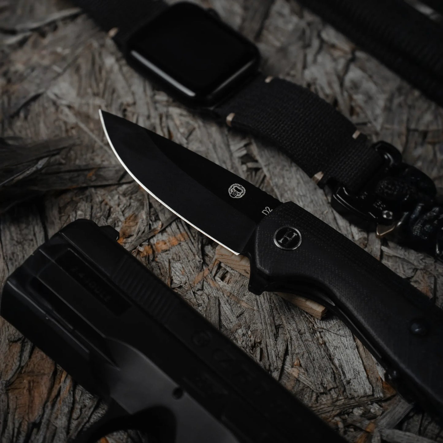 The Peasant Folding Pocket Knife Giftset for Men and Women (Black and Blue)