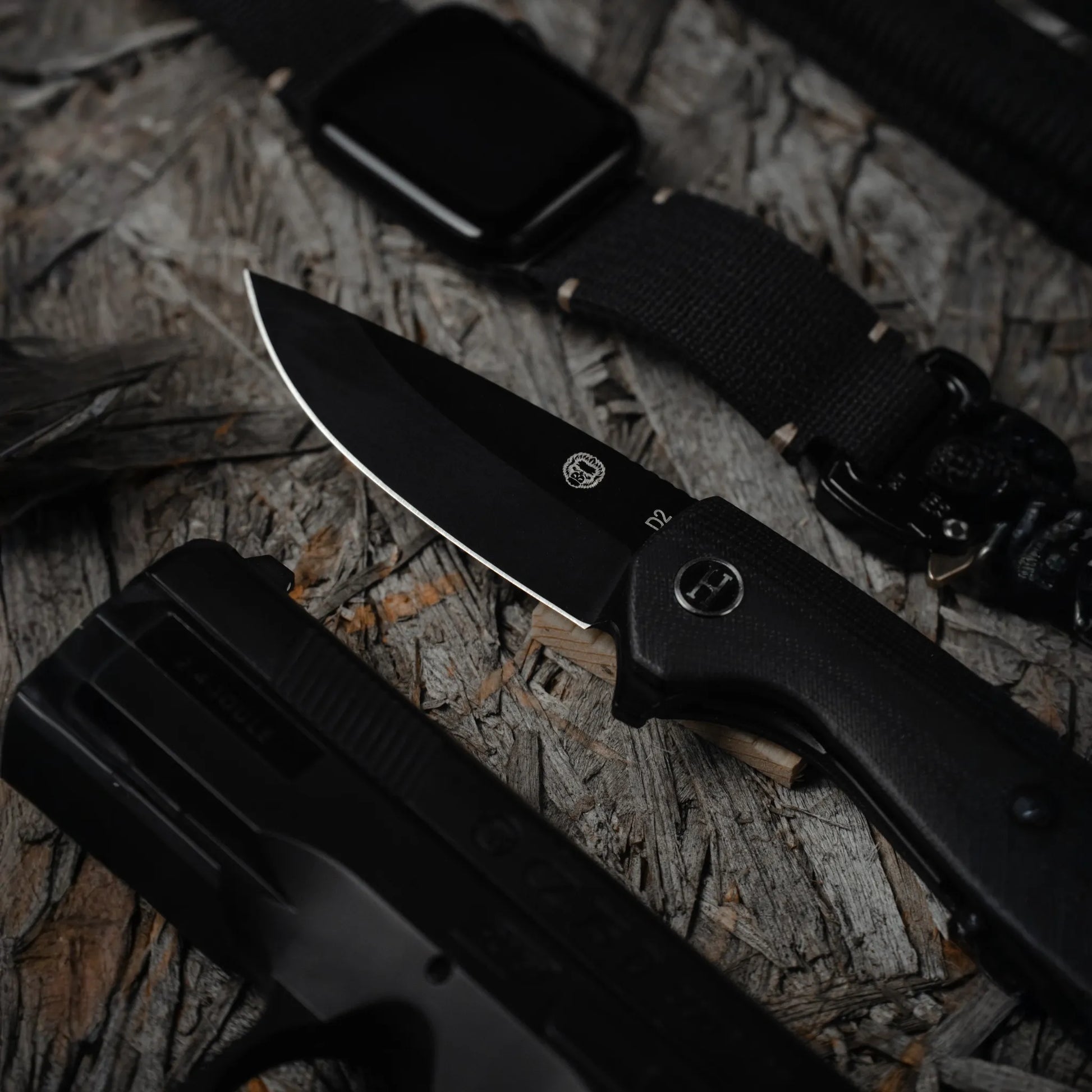 The Peasant Folding Pocket Knife Giftset for Men and Women (Black and Blue)