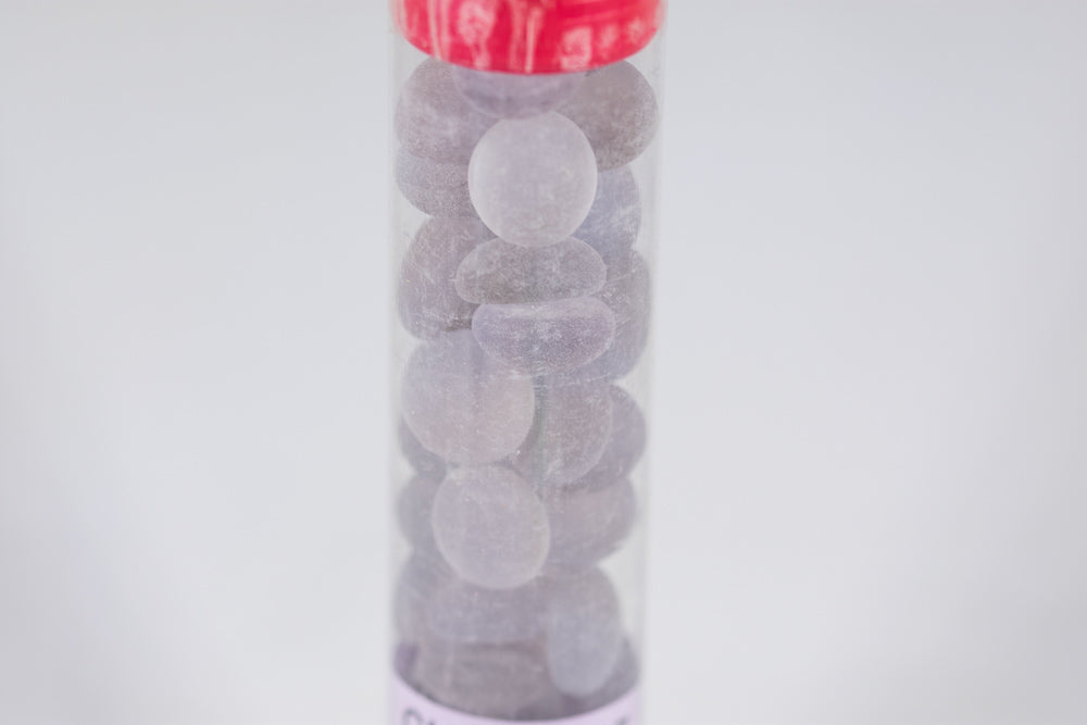 40+ Crystal Lilac Frosted Glass Gaming Stones Counters