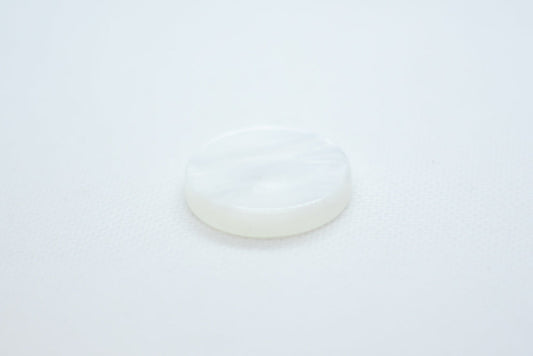 White Backgammon Checker Pearl Effect (28mm x 7mm) [sold per chip]