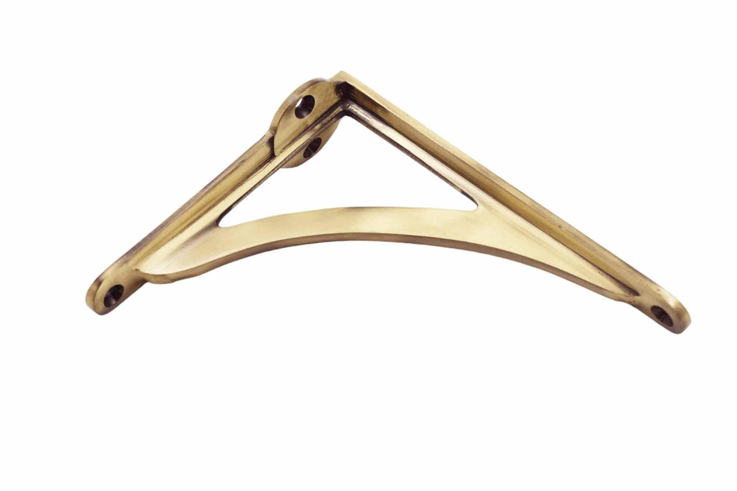 Arched Shelf Bracket - Antique Brass