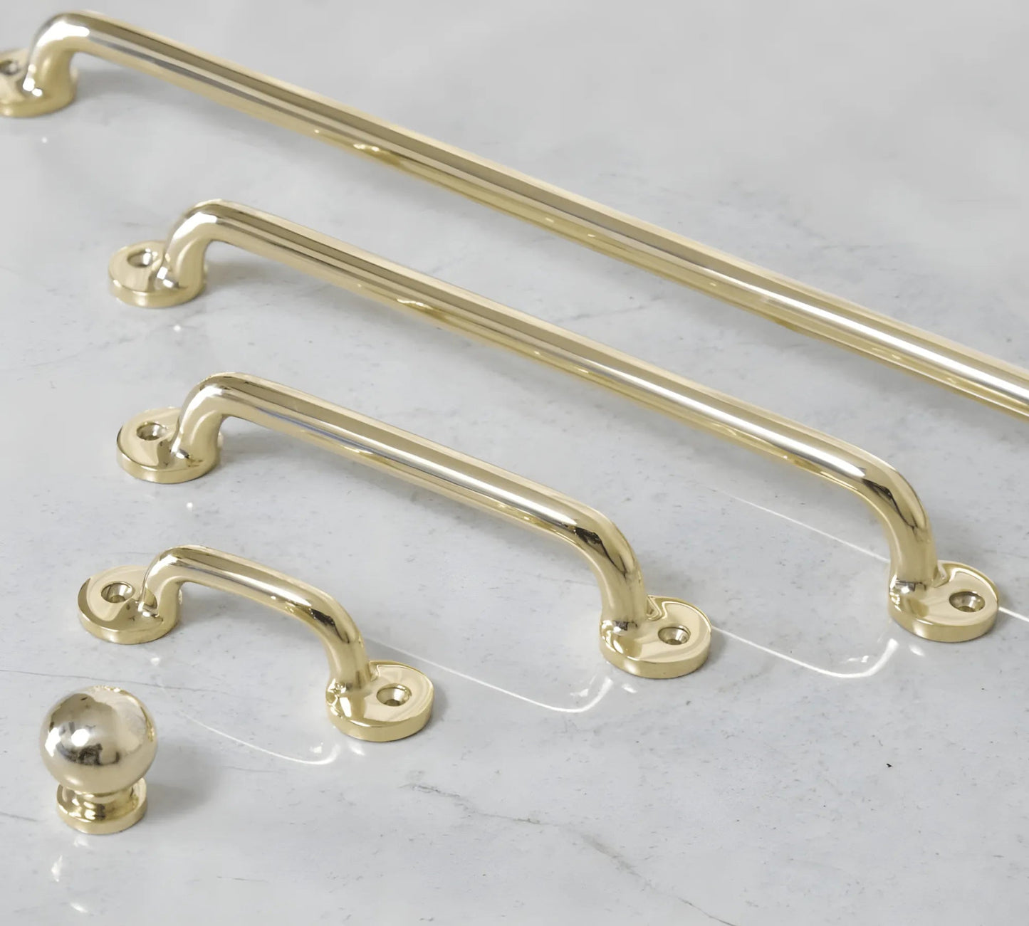 Boise Cabinet Pulls - Unlacquered Brass Polished