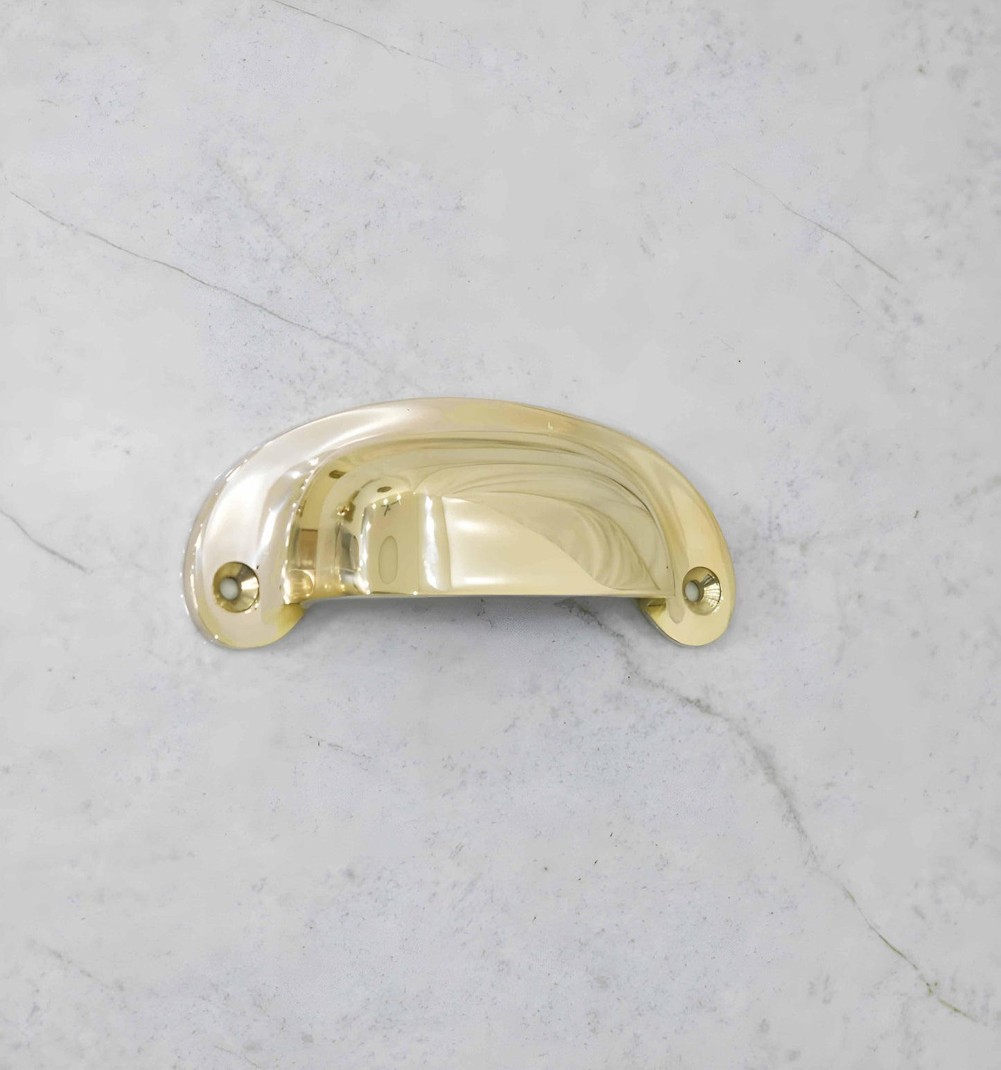 Victorian Bin Pulls - Unlacquered Polished Brass