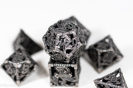 (Grey) Deadly Dragon Dice: Shards of Oblivion Hollow Metal