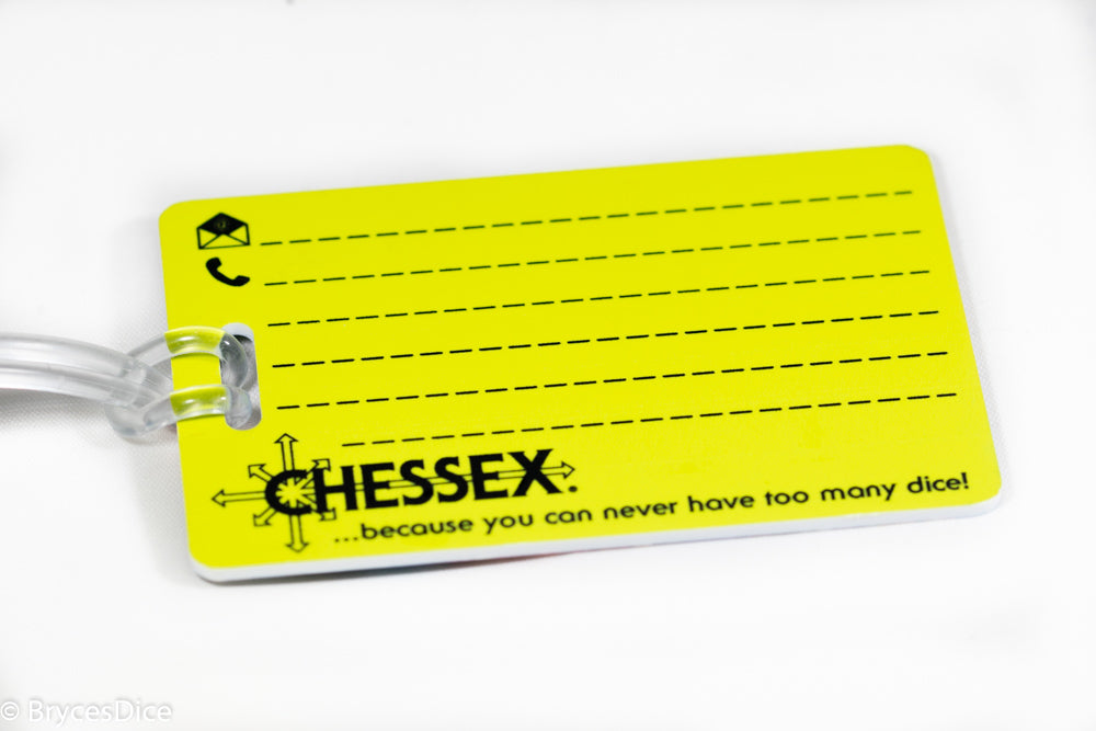 Chessex Dice Luggage Tag w/Clear Tie
