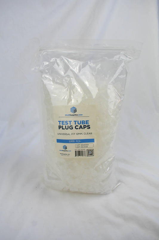 12mm Test Tube Plug Clear Caps Universal Fit