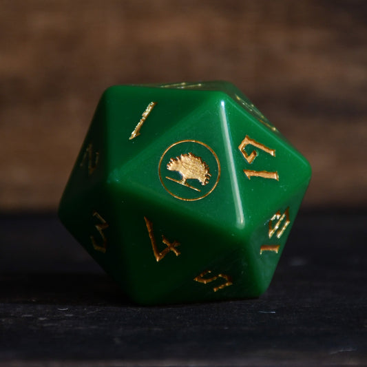 Forest Mana Spindown Acrylic D20