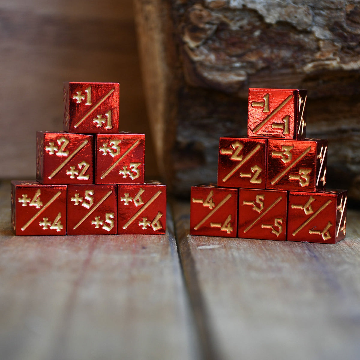 '+1/+1 Counter Dice- Red, 6ct.