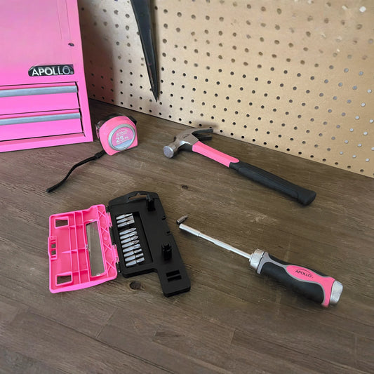 13-in-1 Ratcheting Screwdriver with Bit Set – Pink -- DT5021P