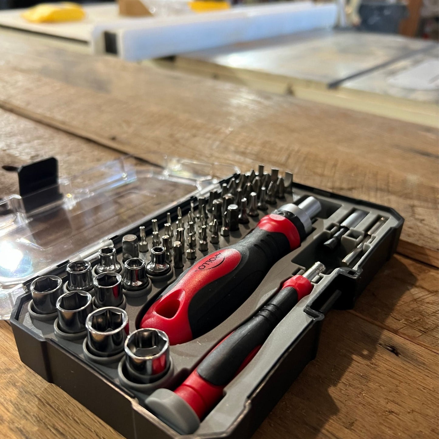 55 Piece Metric Tool Set with Ratcheting Bit Driver, Precision Bit Driver and Bit Assortment - DT5024