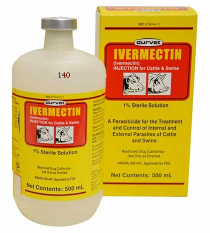 Ivermectin Inj. 1% 500Ml (Durvet)