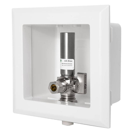 1/2" CPVC PPE Intet, Dishwasher Outlet Box, with Copper Water Hammer Arrestor