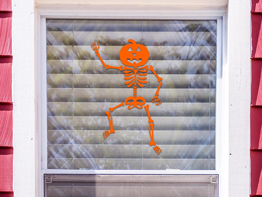 Dancing Skeleton Window Sticker | Vinyl Decal
