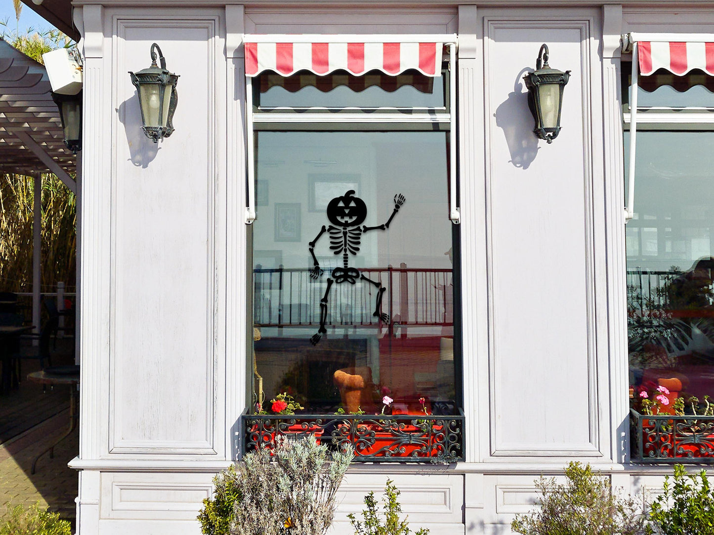 Dancing Skeleton Window Sticker | Vinyl Decal