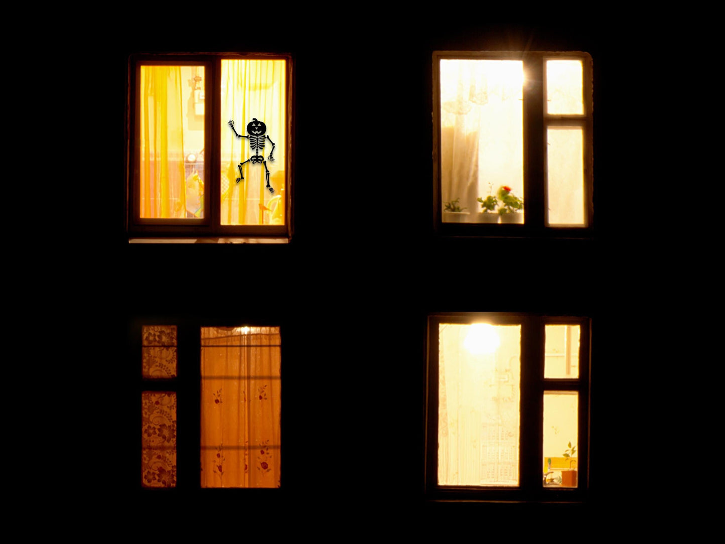 Dancing Skeleton Window Sticker | Vinyl Decal