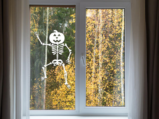 Dancing Skeleton Window Sticker | Vinyl Decal