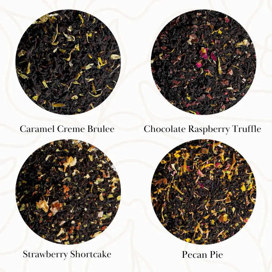 Dessert Black Tea Collection With Infuser in a Fancy Gift Box